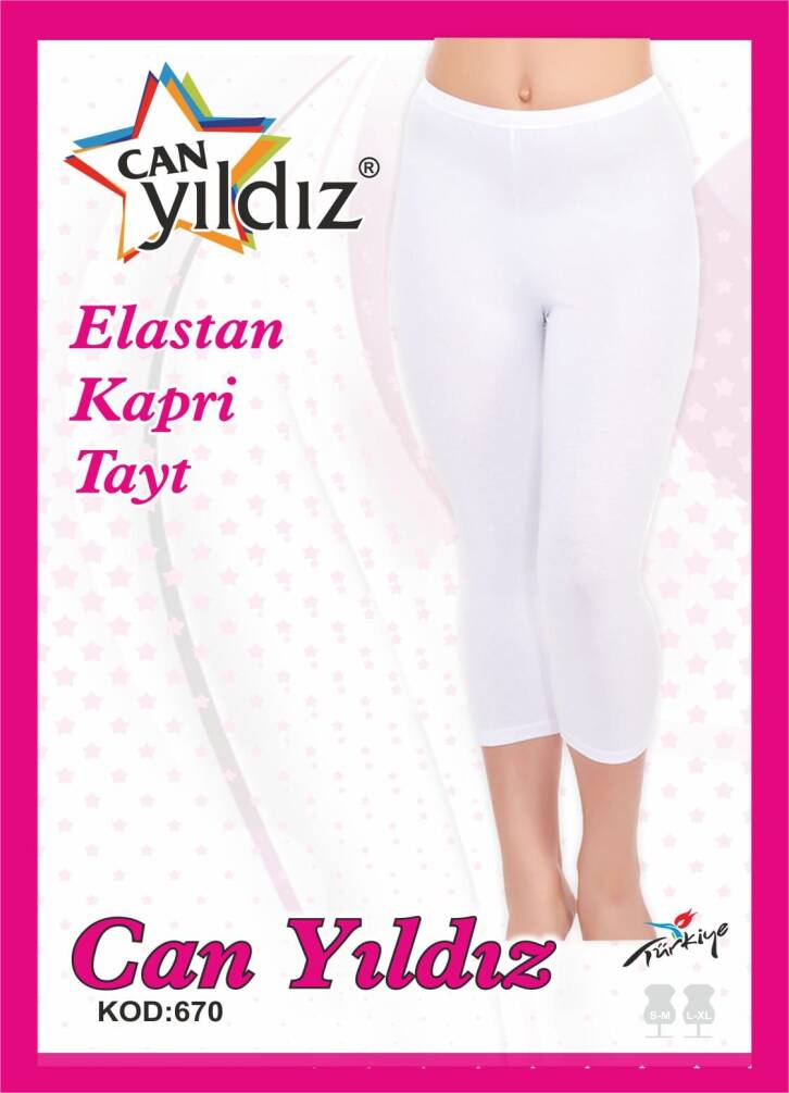 CAN 670 ELASTAN KAPRİ TAYT - 1