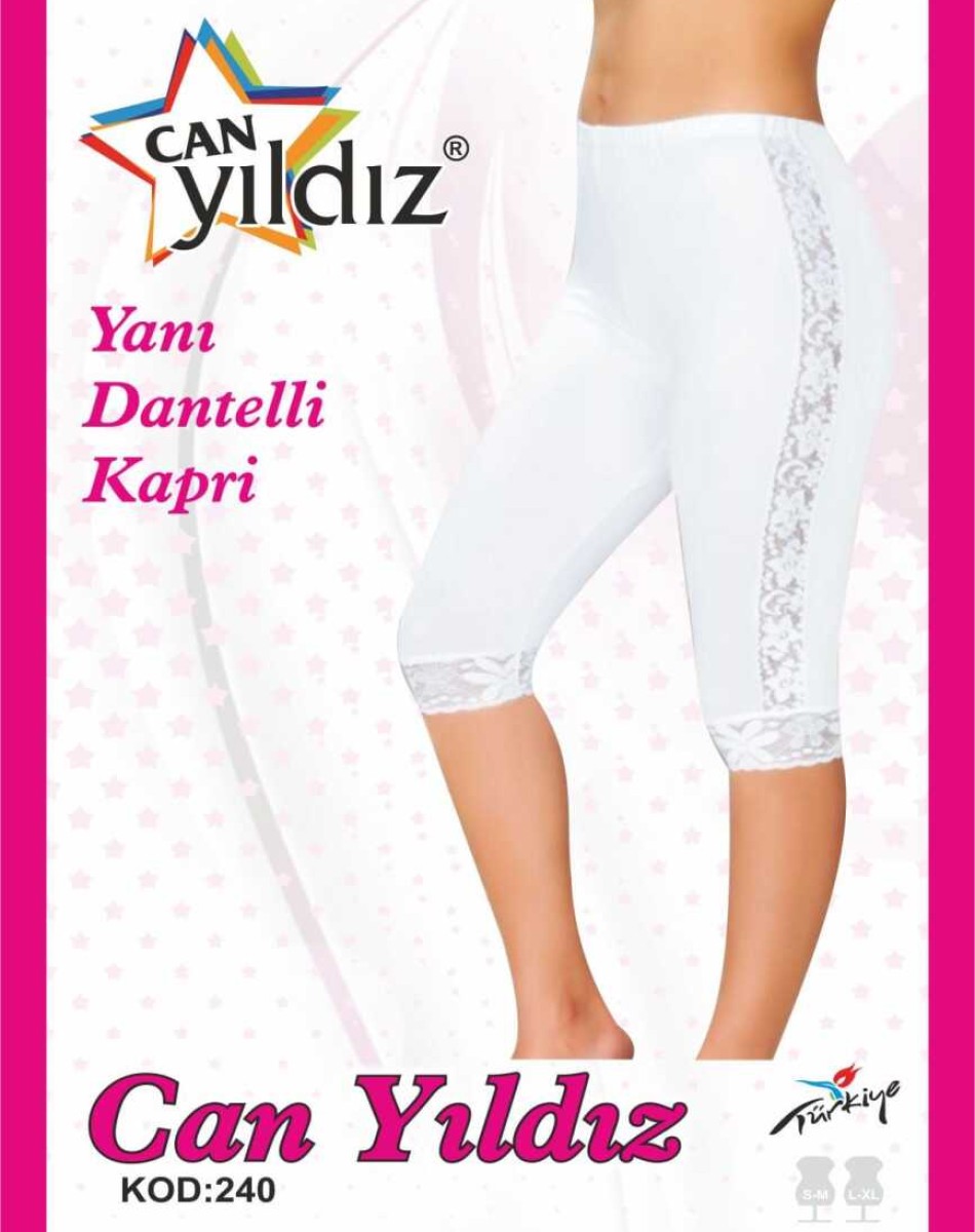 240 KAPRİ YANI DANTELLİ TAYT